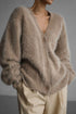 'Daria' Fuzzy Knit Button Down Cardigan - Celes Fashion